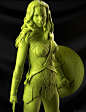 BvS Wonder Woman Statue - Prime1 Studio, Alvaro Ribeiro : This is the 1/2 scale Wonder Woman statue that I worked on for Prime1 Studio.

I worked on it from low resolution 3D files used in the movie, so my job was to sculpt on it, refine, add details, mak