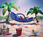 Havaianas Clay : These images was created in PS and Modo3D to advertising campaign of Havaianas. 