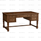 慕妃定制家具实木桌子书房美式欧式古典抽屉桌书桌写字台ex37