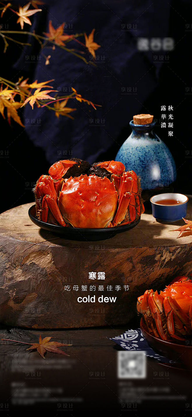 寒露节气海报-源文件