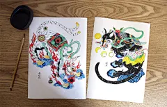 画门神已经不知不觉第4年了。时间过的真快。今年的小目标好像都没有完成那。这次找了皇帝之孙 韩流和黑皮八戒来看家护院。哈哈 猪年门神还和往年一样。宣纸加艺术微喷。b5的尺寸。预定一周时间。预定多少我印多少。祝大家猪年诸事顺利拉。链接在此：O【预售】撒旦君 X LYPlus辣月家 乙亥年门神彩... ​​​​