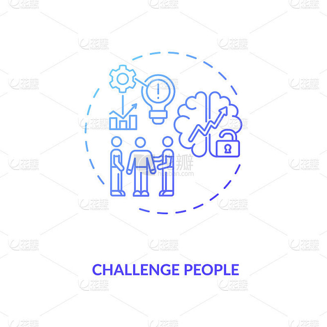 挑战人们概念图标