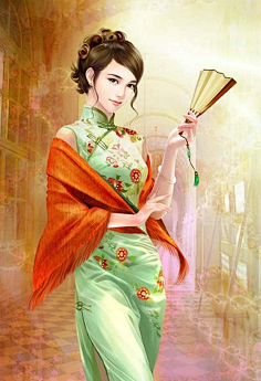 橙光民国时期人物背景立绘