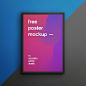 Free poster mockup : Free A3 and A4 posters mockup.Resolution: 3031 x 3031px & 220 dpi.