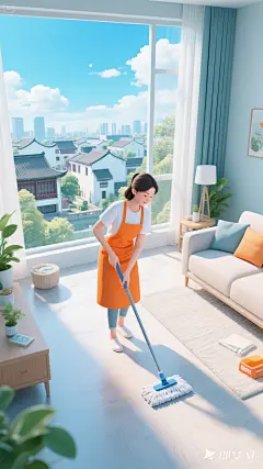 jimeng-2025-07-09-2085-使用 C4D进行3D建模渲染，以俯视视角制作一张 618 购物节电商海报。画面中