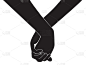 hand holding another hand vector