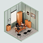 Michael Scott's Office — The Rooms Project : The Rooms Project — While in quarantine mostly bound to my room in complete isolation, my mind pondered to different rooms I could spend a lifetime in (or an outbreak). These rooms belong to the world of art, l