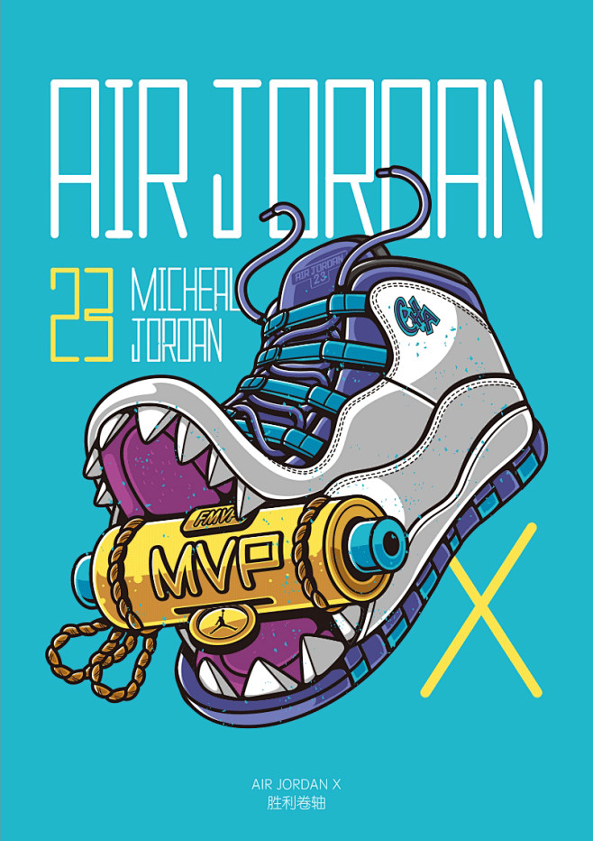 AIR JORDAN球鞋系列
via 狂...