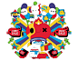 chocotoy Character kawaii sale colorful Caribe latam design chocotoycute HOTSALE2024
