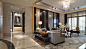Sectional sofa in living room_创意图片