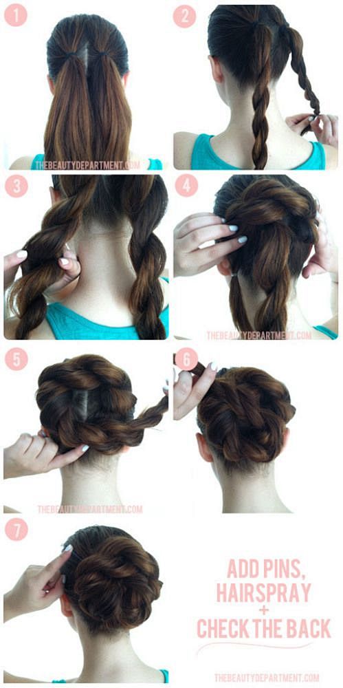 Start with pony tail...