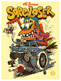 Sore Loser - SD Chicken Illustration : Its not often when I get the time to work on a piece for myself. I've always loved Ed Roth's Rat Fink and thought it would be fun to take a stab at it. 