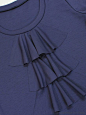 荷叶边  下摆Use a standard knit top pattern and learn how to makeover the design in the Sewing With Nancy series, Knock Out Knit Tops. Nancy's blog features the "flattering flounces" sewing tip.