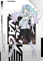 极具个性画风的动态元气少女 动漫插画参考 tarou2 ​​​