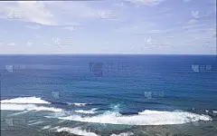 印度洋湾美丽的海滩。俯视图