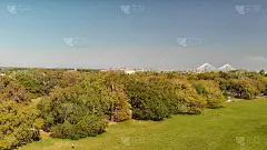 乔治亚州萨凡纳福赛斯公园的空中全景