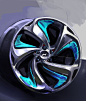 Hyundai i flow Concept Wheel Design Sketch - Car Body Design: 