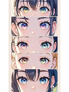 动漫人物设定 眼睛设定 素材分享 13张 - 小红书