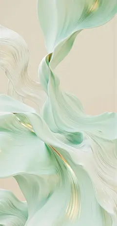 绿色系抽象叶片艺术背景素材_7_多巴胺设计素材_来自小红书网页版