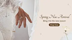 Simple Ring Spring New Arrival Facebook Cover