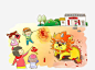 小孩放鞭炮吓年兽png免抠素材_新图网 https://ixintu.com 新春 春节 鞭炮 小孩 年兽