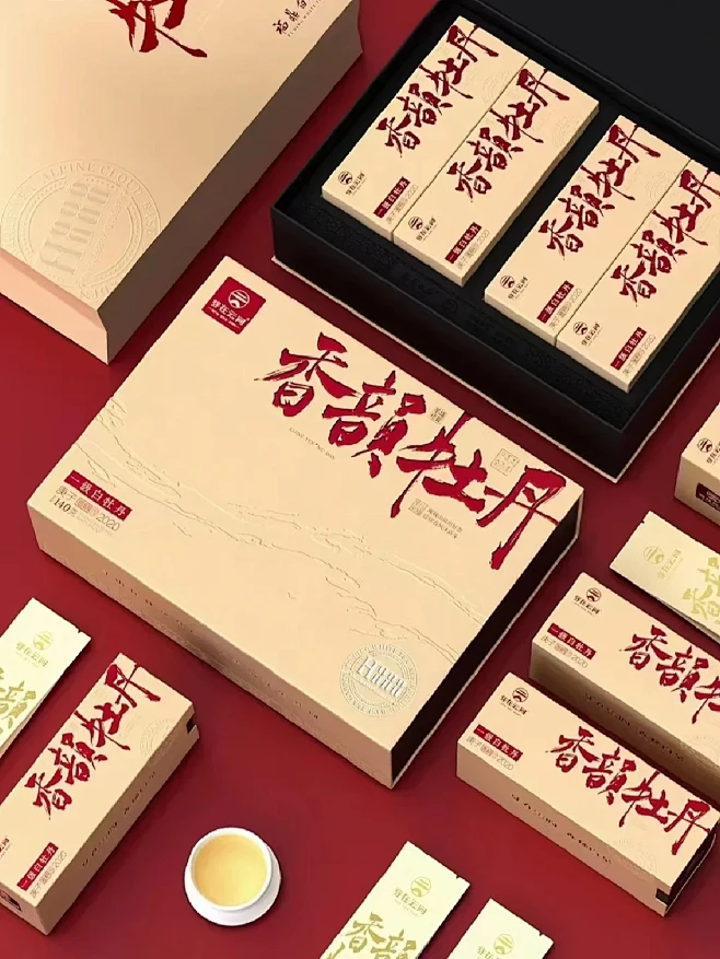 茶叶包装设计白茶礼盒定制品牌设计-花瓣网