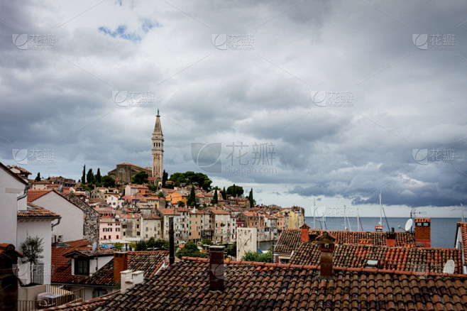 Rovinj unter Wolken