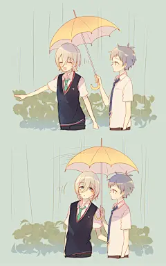 ♣沐湷搬运♣偶像梦幻祭 es fine 美男 少年 青年 可爱 萌 Q版 条漫 壁纸 治愈 头像 唯美 温馨 清新 阳光 日日树涉 天祥院英智 伏见弓弦 姬宫桃李 桃涉 英弓 pixiv ID:61379839
