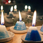 小山创意蜡烛：蜡烛造型突破。富士山、海、火焰山、 莫奈花园