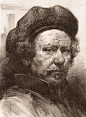 Rembrandt Portrait 2 Canvas Print / Canvas Art by Behzad Sohrabi: 