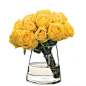 Yellow simple and modern floral arrangement