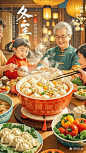 请生成冬至海报 (5)
