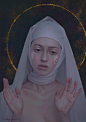 关于修女|日常练习|局部细节_吾已亭亭__插画师作品_涂鸦王国gracg.com