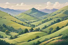 宁静乡村风光壁纸图片