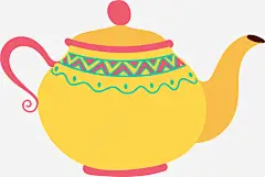 彩色卡通水壶插画装饰ai免抠素材_新图网 https://ixintu.com 生活 彩色卡通水壶 烧开水 茶壶 创意卡通 创意手绘茶壶