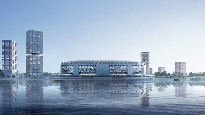 OMA 公布鹿特丹新费耶诺德体育场设计,...