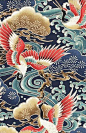 日式传统纹样 · 鹤之舞 ​​​​