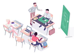 【审美练习 | 等距视角插画】等距视角因其独特的视觉效果而流行，所有的物体都是三维却没有透视，因此制作难度较低，但视觉效果却比普通二维效果高出很多，因此也被称作2.5D风格。作者：Igor Kozak（dribbble.com/igorkozak）#设计秀# ​​​​