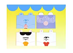 两脚怪「一眼就看见的原创信封」可爱创意卡通信纸贺卡片套装情书-淘宝网