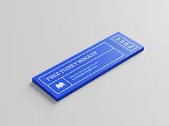 门票广告牌宣传单样机