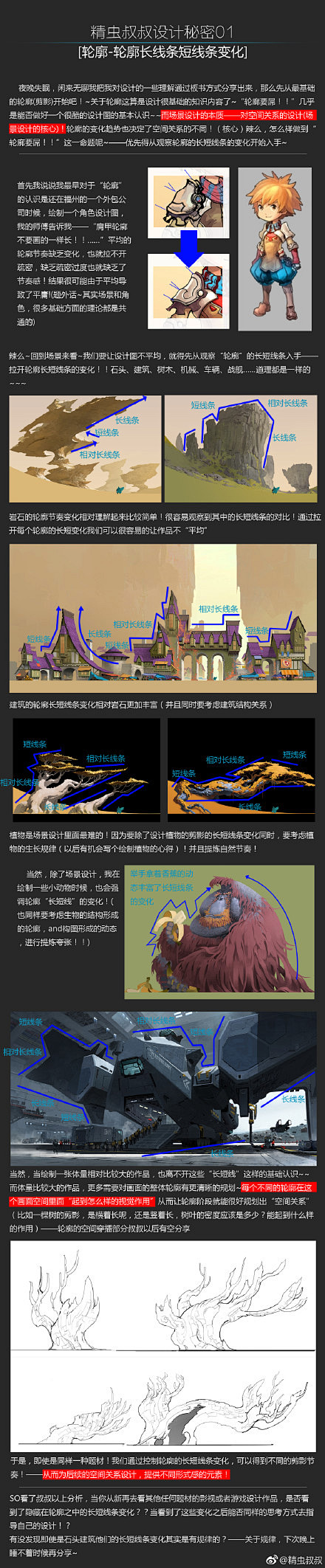 #创意帮帮团#轮廓长短线条变化、轮廓的趋...