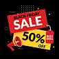 Black friday concept in flat design Free Vector