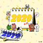 2020年又会跟大家一起发生哪些有趣的故事呢？搓搓小手期待中...
#BROWN# #CONY# #SALLY# #CHOCO# #LEONARD# #EDWARD# #MOON# #PANGYO# #BOSS# #JAMES# #JESSICA# #LINEFRIENDS# ​​​​