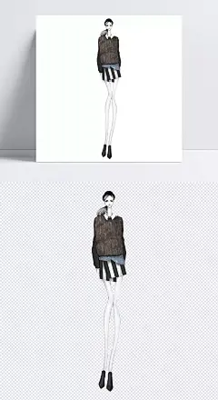 时尚女生冷色系休闲女装|女装,时尚春节,时尚手表,时尚女装海报,时尚,动感时尚,青春时尚,时尚女装,色系,卡通休闲女装,休闲,卡通,苗条女生,棕色毛衣,条纹短裙,模特,设计手稿,其他,背景图