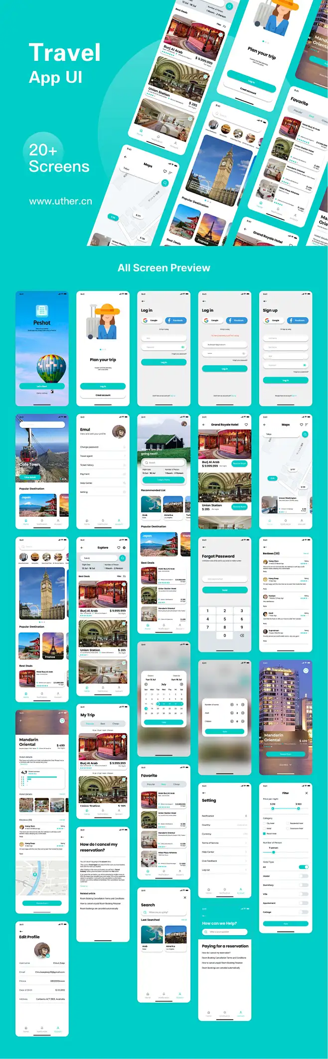 旅游app旅行app旅游旅行UI设计app ui界面设计-花瓣网