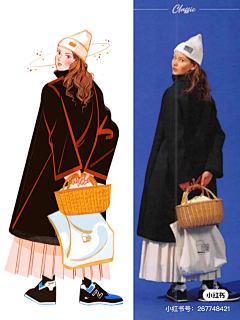 Miao幺儿采集到C插画——服装