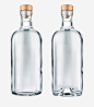 两瓶透明酒瓶卡通瓶子png免抠素材_新图网ixintu.com