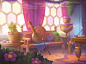 Indian Kitchen Background illustration