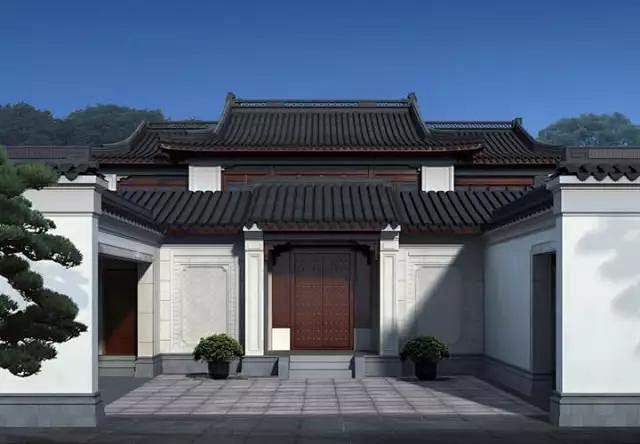 云栖玫瑰园在院落格局上采用中国传统的三进.