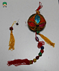 绸缎带绣球的制作方法 布艺绣球挂件的手工DIY图解-